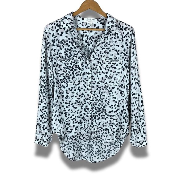 ANTHROPOLOGIE Animal Printed Button-down Shirt SMALL - Picture 2 of 10